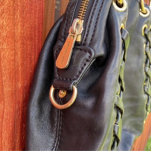 Michael Kors Black Shoulder Bag with Braided Handles - Picture 3 of 7